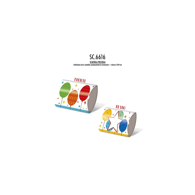 Scatole palloncini 6pz