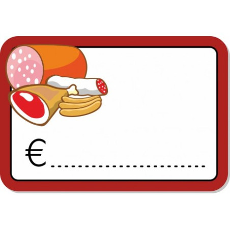 Segnaprezzo in PVC cancellabile 10pz salumi