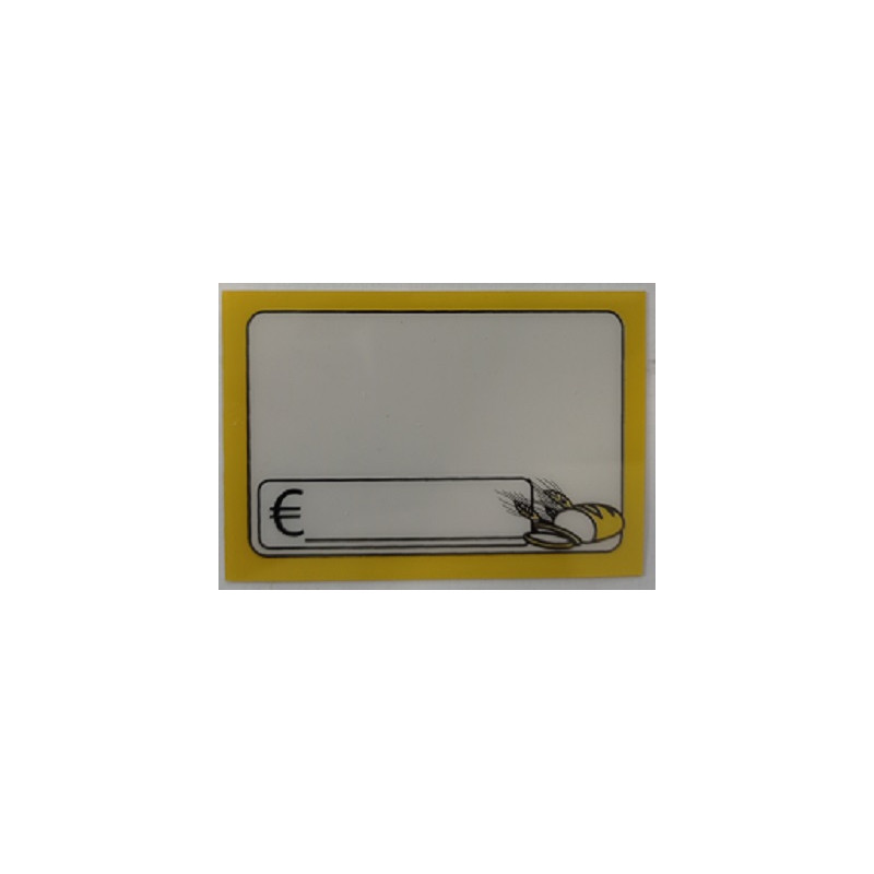 Segnaprezzo in PVC cancellabile gastronomia pane + ago + tenaglia + pennarello 30pz