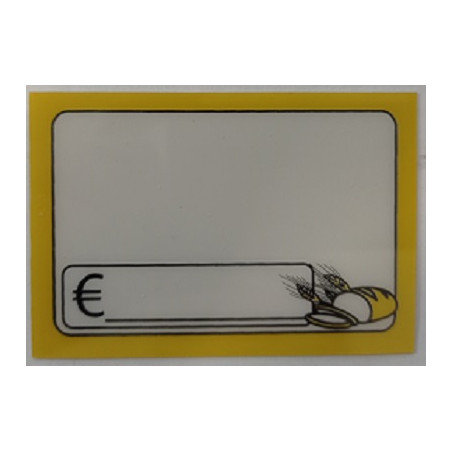 Segnaprezzo in PVC cancellabile gastronomia pane + ago + tenaglia + pennarello 30pz