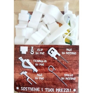 Supporti per segnaprezzi - 20 aghi in pvc