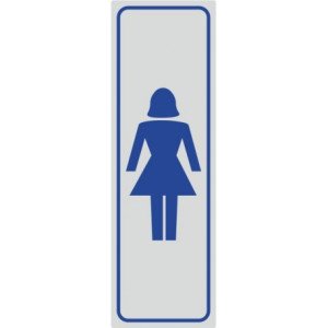 Targhette adesive figura donna