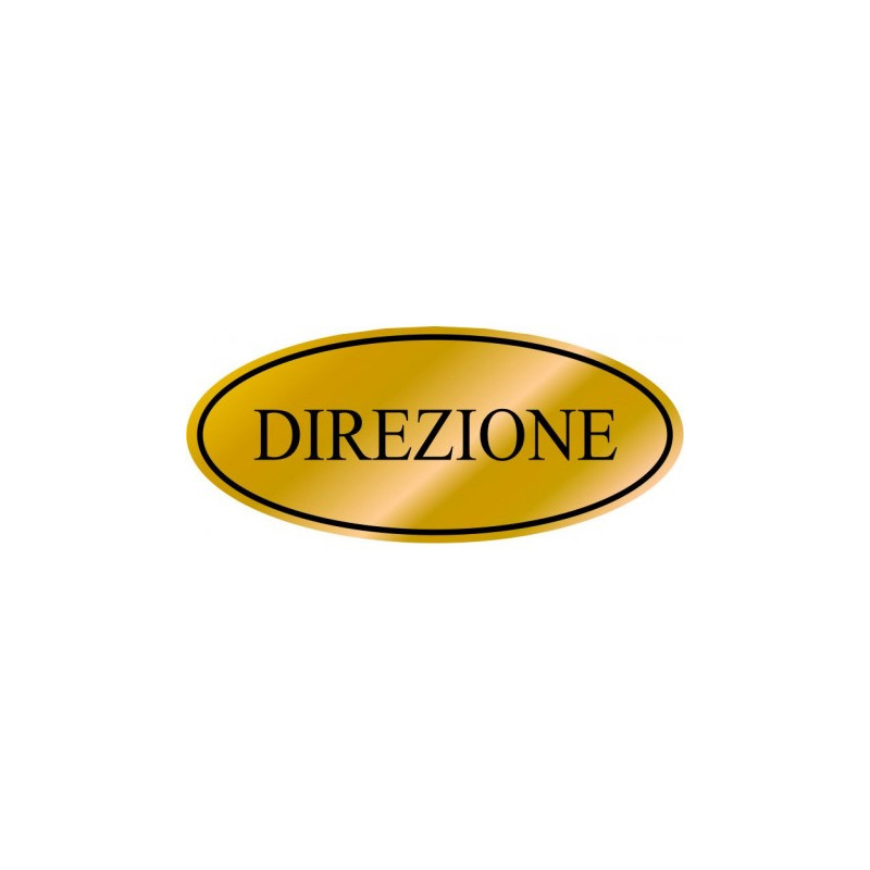 Targhette adesive resinate oro direzione