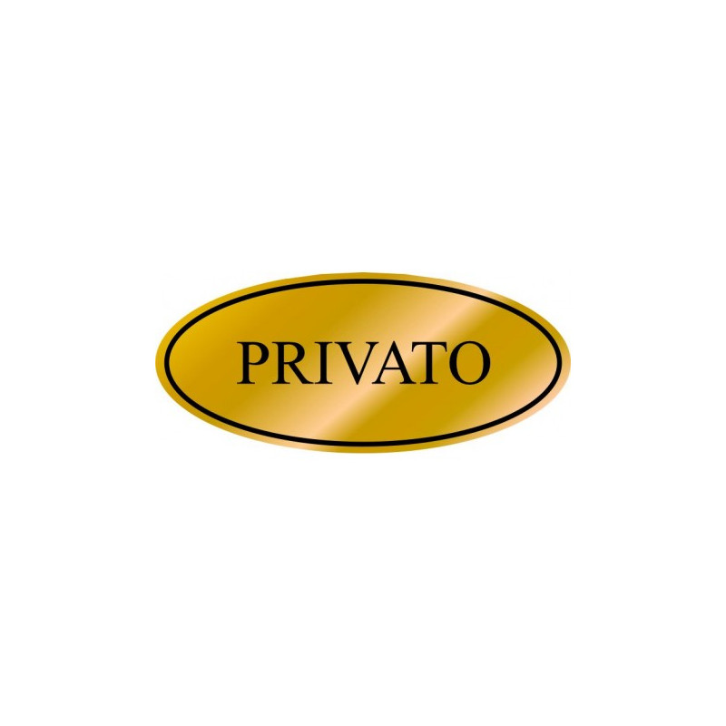 Targhette adesive resinate oro privato