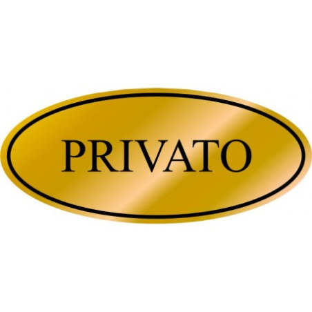 Targhette adesive resinate oro privato