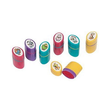 Timbri autoinchiastri in plastica 8 soggetti