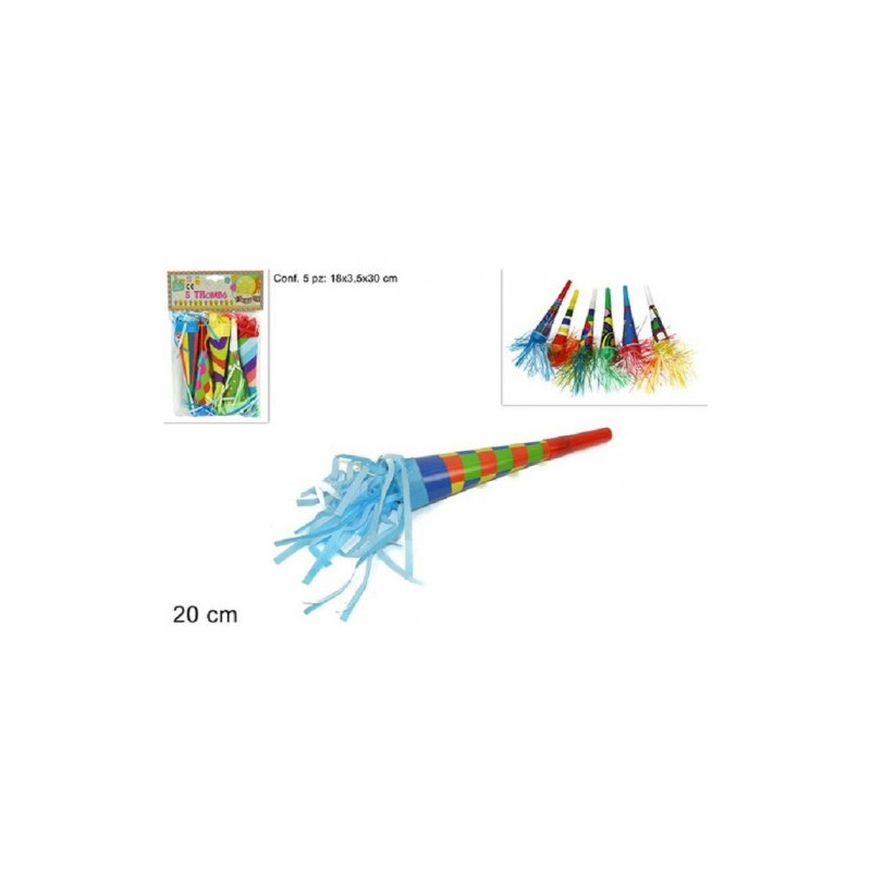 Trombette per feste 5pz