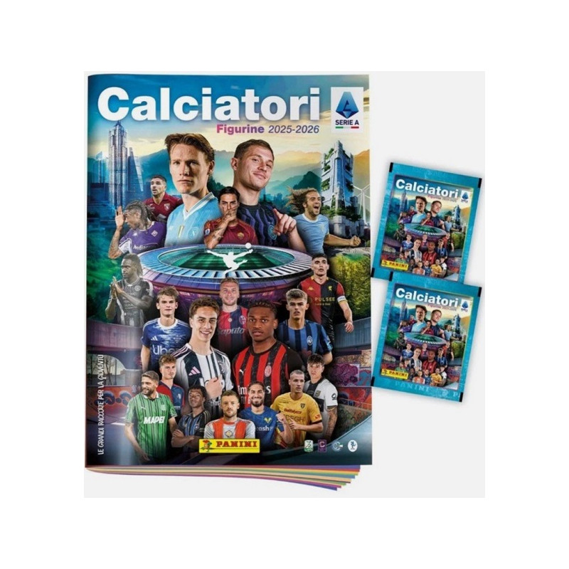ALBUM + 2 BUSTINE CALCIATORI 2025/2026 PANINI