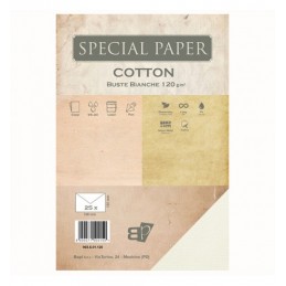 Buste Special Paper cotton bianco 12x18 120gr 25pz