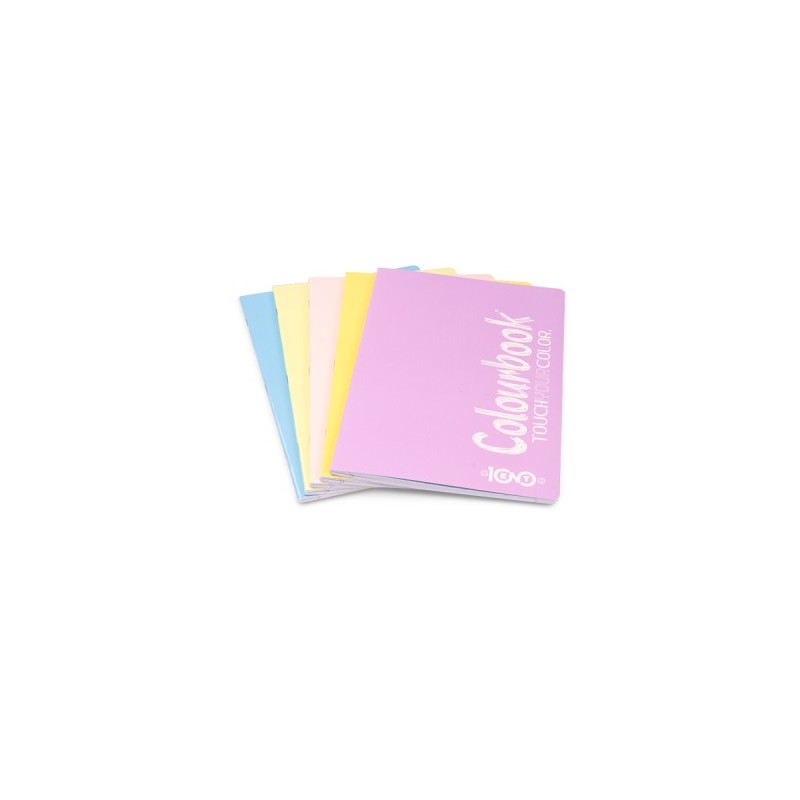 Maxi quaderno Colourbook touch pastello- rigo 1 rigo 96ff