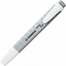 Evidenziatore a penna Stabilo Swing Cool con clip tecnologia anti dry-out col. pastello Grigio Polvere